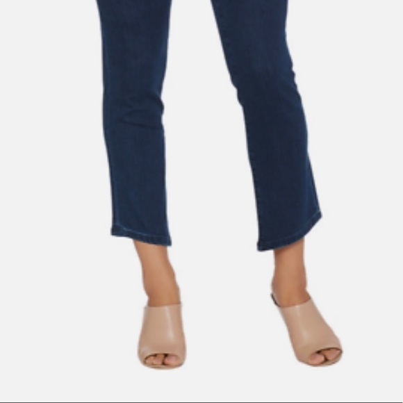 Lisa Rinna Angled Hem Jeans - Dark Wash - Sz 10 - Picture 5 of 6